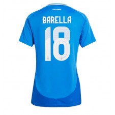 Italia Nicolo Barella #18 Hjemmedrakt Kvinner EM 2024 Kortermet